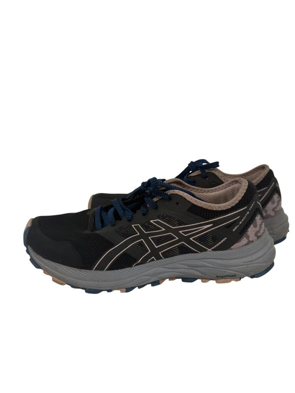 Asics Gel Excite Shoes Womens Size 8.5 Trail Running Black Barely Rose